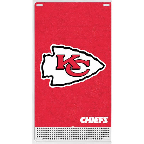 NFL Kansas City Chiefs Distressed Xbox Series S Console Skin